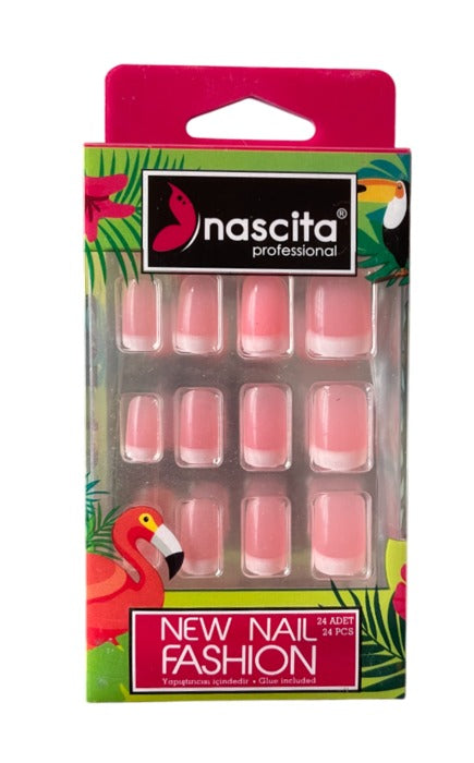 Nascita French Nails With Glue 42 - Pack of 24