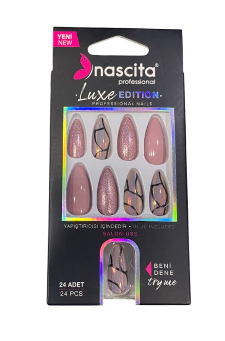 Nascita Luxe False Nails With Glue 282 - Pack of 24