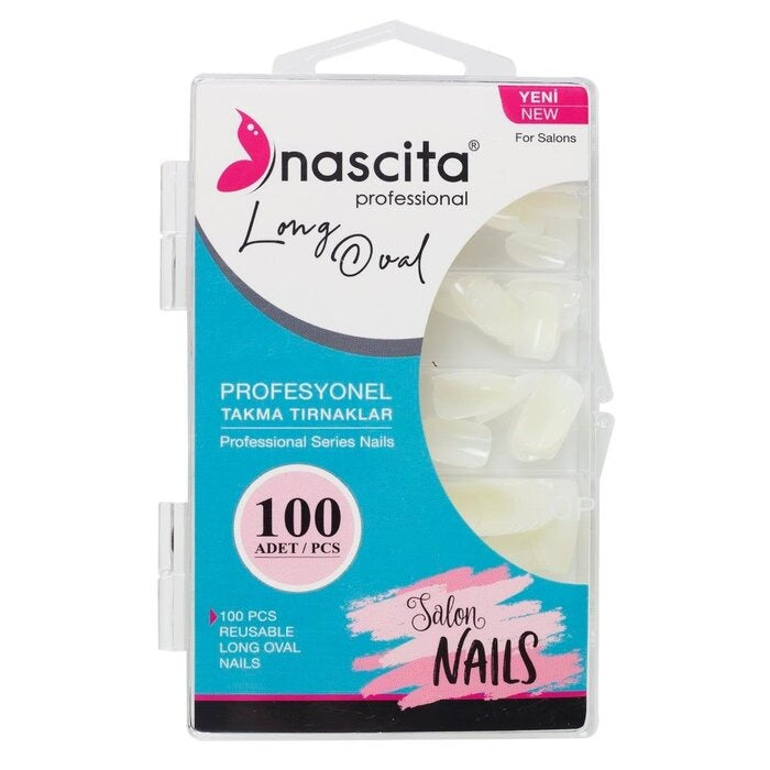Nascita Reusable Long Oval Nails 165 - Pack of 100