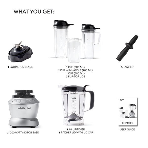 Nutribullet, Combo 1200W silver 640Z