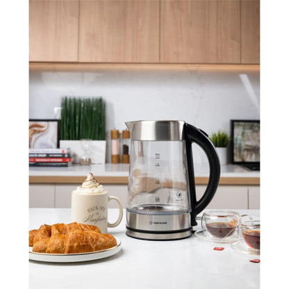 Nutricook Electric Glass Kettle  1.7L, Double-Wall, Heavy-Duty Design, Elite Durability, NC-GK100