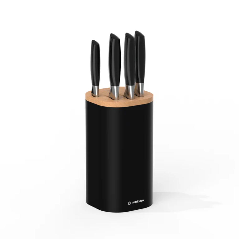 Nutricook Everyday 6-Piece Knife Set, Precision Stainless Steel Blades -  Black, NC-KB150k