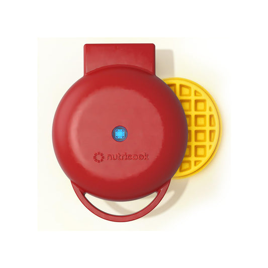 Nutricook, Mini Waffle Maker [Red], NCK-WM100R