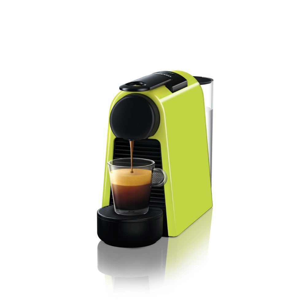 Nespresso, Machine Mini Essenza D30 Lime Green, Coffee Machine 19 Bar Pressure, 2Cup Sizes, Nesp-10340