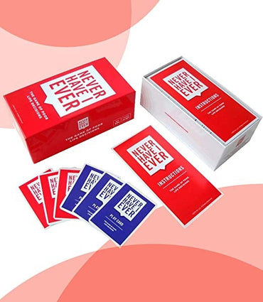 Never Have I Ever Party Card Game Bundle, Classic Edition, and 10 Paddles