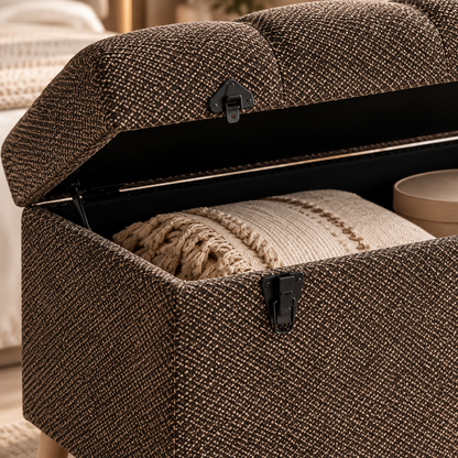 Alessio Upholstered Storage Pouf | 21999251