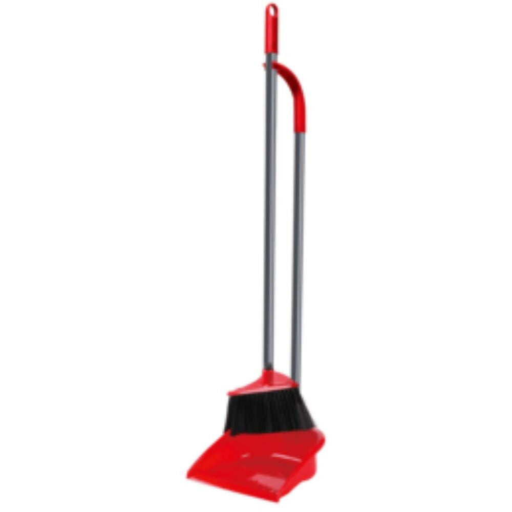 Vileda FC Long Handle Dustpan + Broom Set, VIL-146624