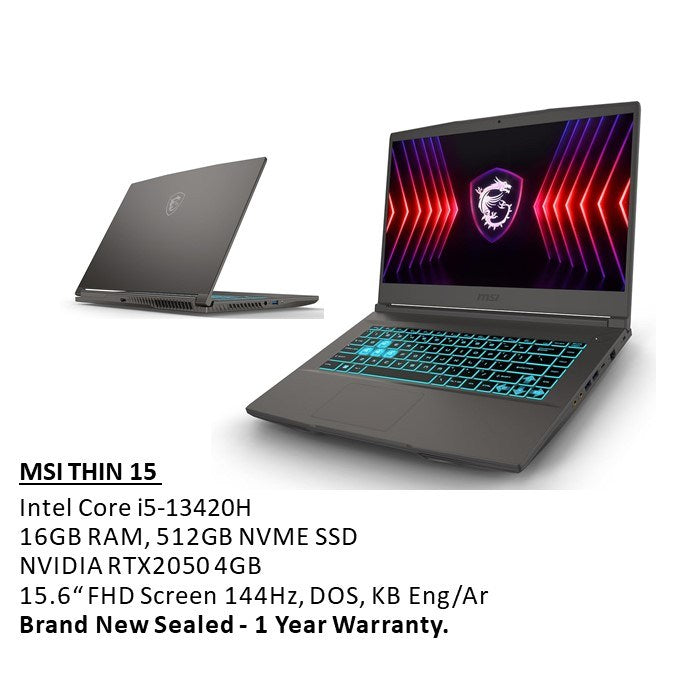 Msi, Thin 15 Gaming Laptop 9S7-16R831-2257