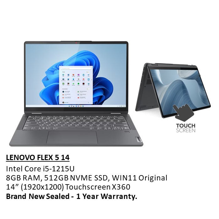 Lenovo, Ideapad Flex 5 14Iau7 Convertible Laptop 82R700L5Us