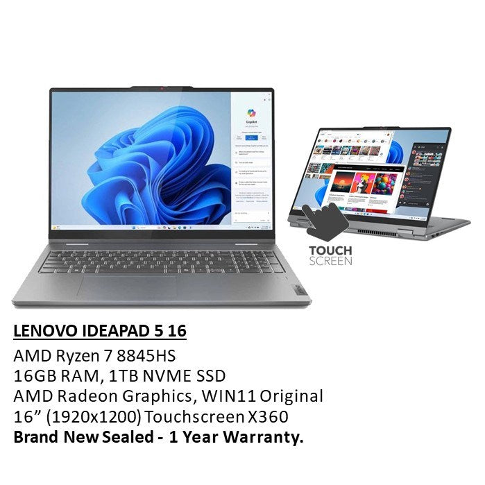 Lenovo, Ideapad 5 16Ahp9 Convertible Laptop 83Ds0000Us