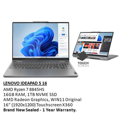 Lenovo, Ideapad 5 16Ahp9 Convertible Laptop 83Ds0000Us