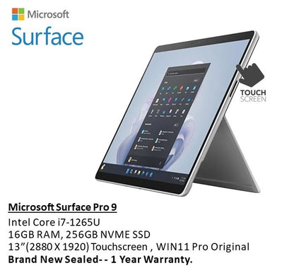 Microsoft Surface, Pro 9 (2-in-1) Tablet And Laptop QIM-00001