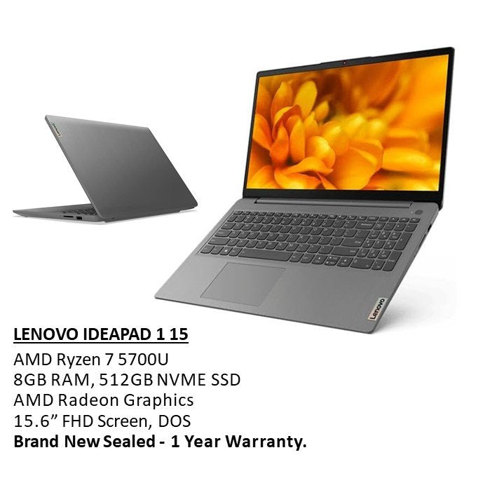Lenovo, Ideapad 1 15Alc7 Laptop 82R400S6Ue