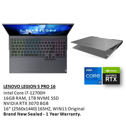 Lenovo, Legion 5 Pro 16Iah7H Gaming Laptop 82Rf00Dbus