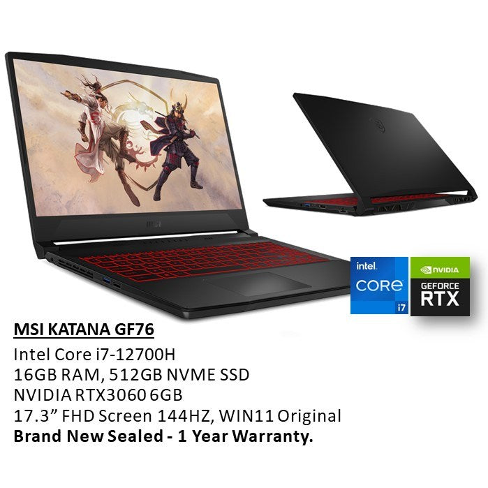 MSI, Katana Gf76 12Ue-037 Gaming Laptop