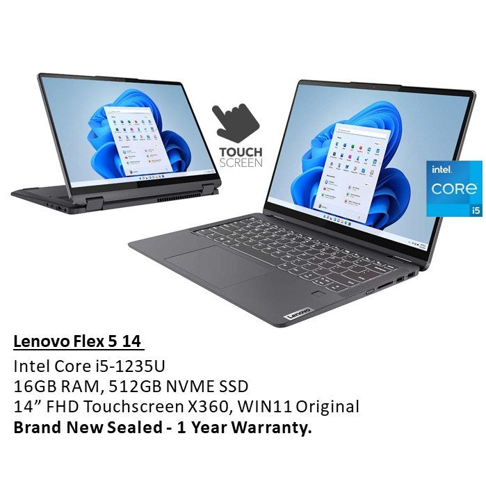 Lenovo, Flex 5 14Iau7 Convertible Laptop 82R7003Sus