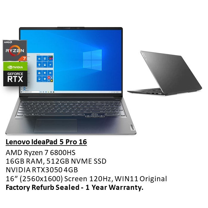 Lenovo, Ideapad 5 Pro 16Arh7 Laptop 82Sn000Fus