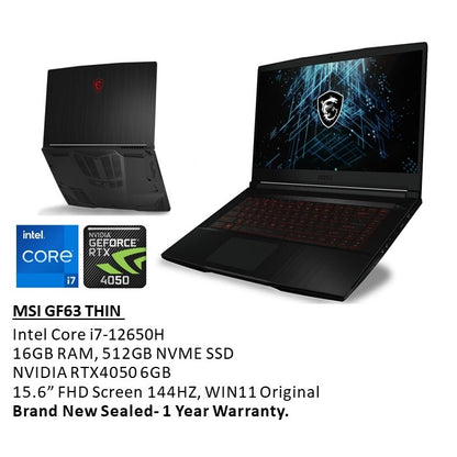 Msi, Gf63 Thin Gaming Laptop (6312066)