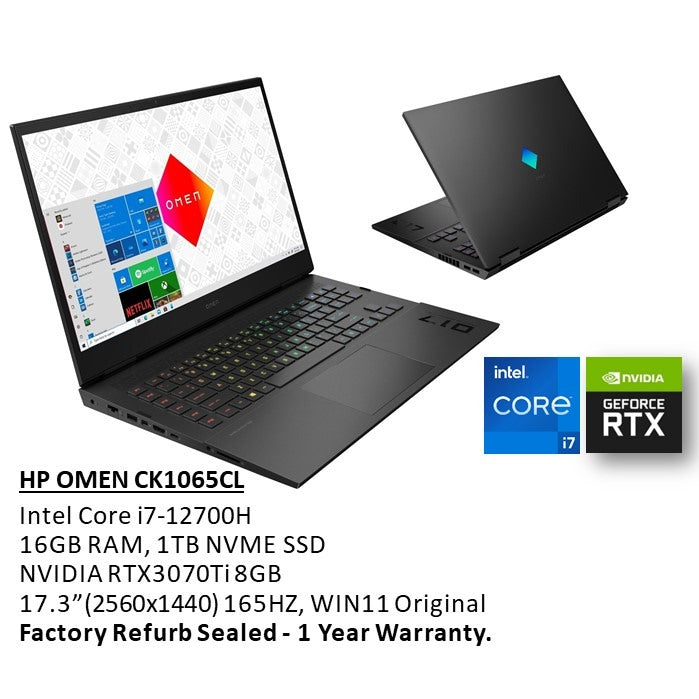 Hp, Omen 17-Ck1065Cl Gaming Laptop 61P46Uar
