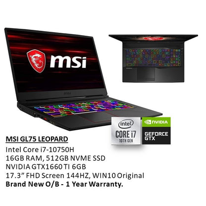 Msi, Gl75 Leopard Gaming Laptop 9S7-17E722-408