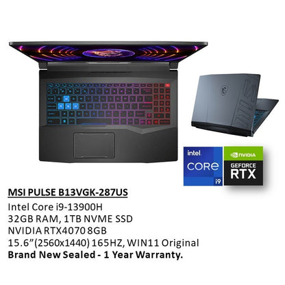 Msi, Pulse B13Vgk-287Us Gaming Laptop 1513287