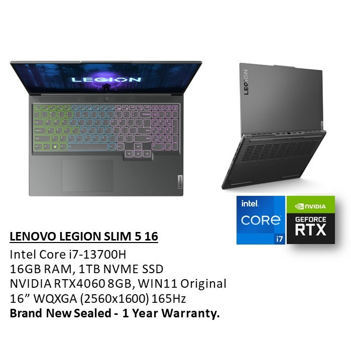 Lenovo, Legion Slim 5 16Irh8 Gaming Laptop 82Ya000Pus