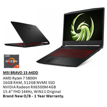 Msi, Bravo 15 A4Dd-017 Gaming Laptop 9S7-158M12-020