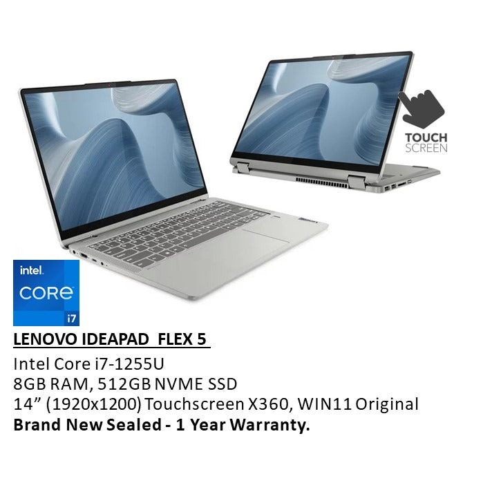 Lenovo, Ideapad Flex 5 14Iau7 Convertible Laptop 82R70004Us
