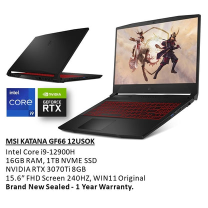 Msi, Katana Gf66 Gaming Laptop 12Ugsok-1046