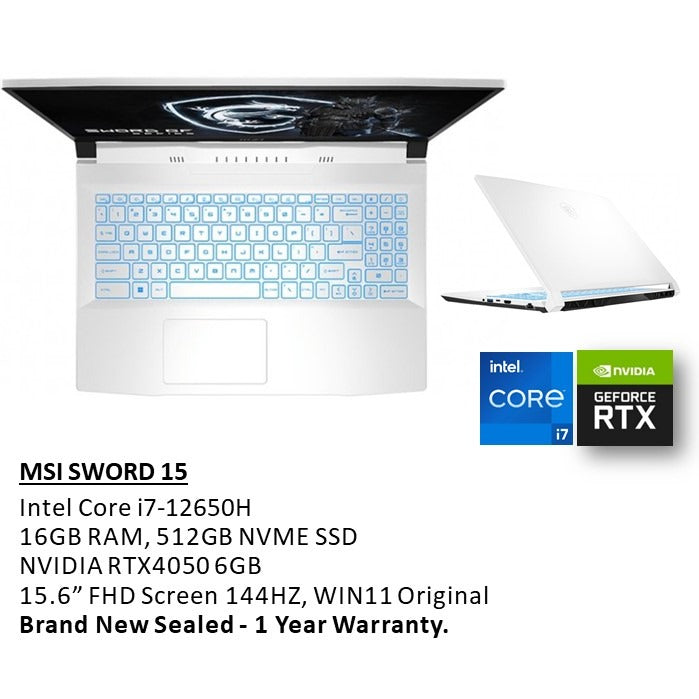 Msi, Sword 15 A12Ve-1400 Gaming Laptop