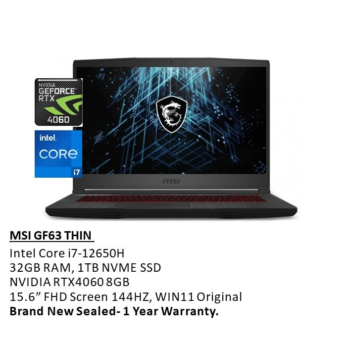 MSI, GF63 Thin Gaming Laptop 6312848