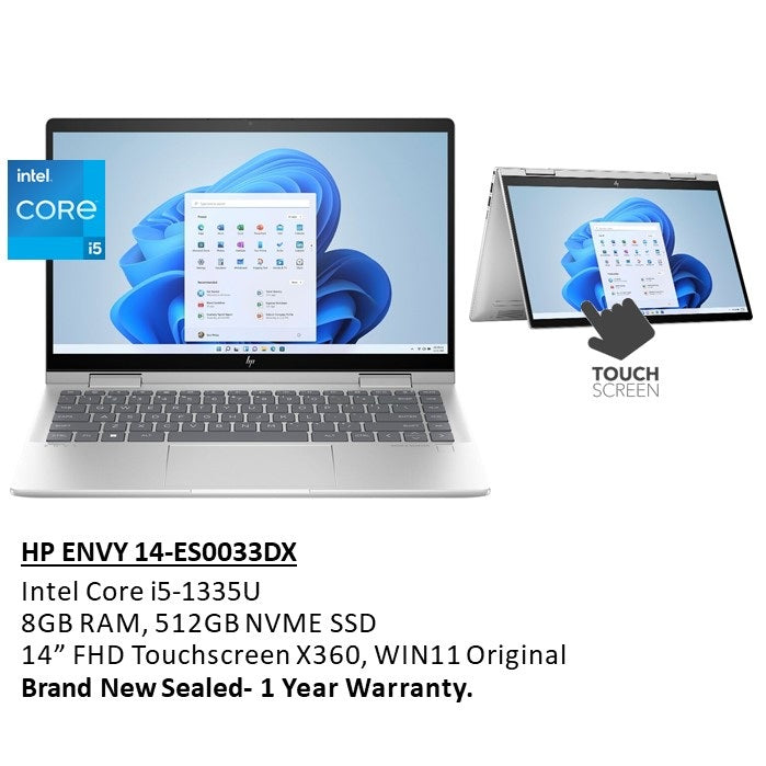 HP, Envy X360 14-ES0013DX Convertible Laptop 7H9Y4UA