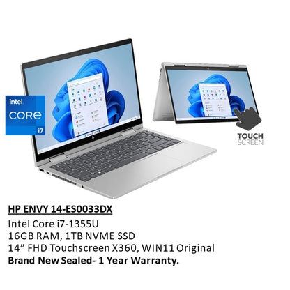 HP, Envy X360 14-Es0033Dx Convertible Laptop