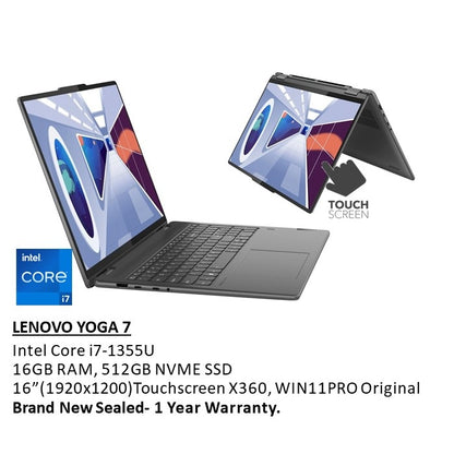Lenovo, Yoga 7 16Irl8 Convertible Laptop 82Yn0002Us