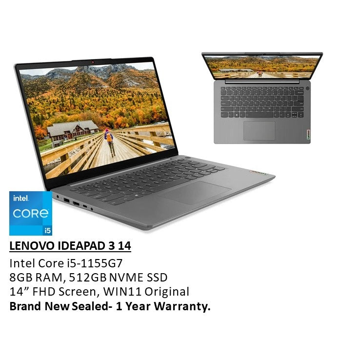 Lenovo, Ideapad 3 14Itl6 Laptop 82H701Qnus