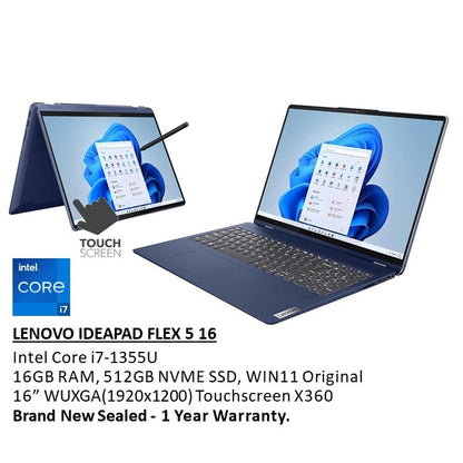 Lenovo, Ideapad Flex 5 16Iru8 Convertible Laptop 82Y10007Us