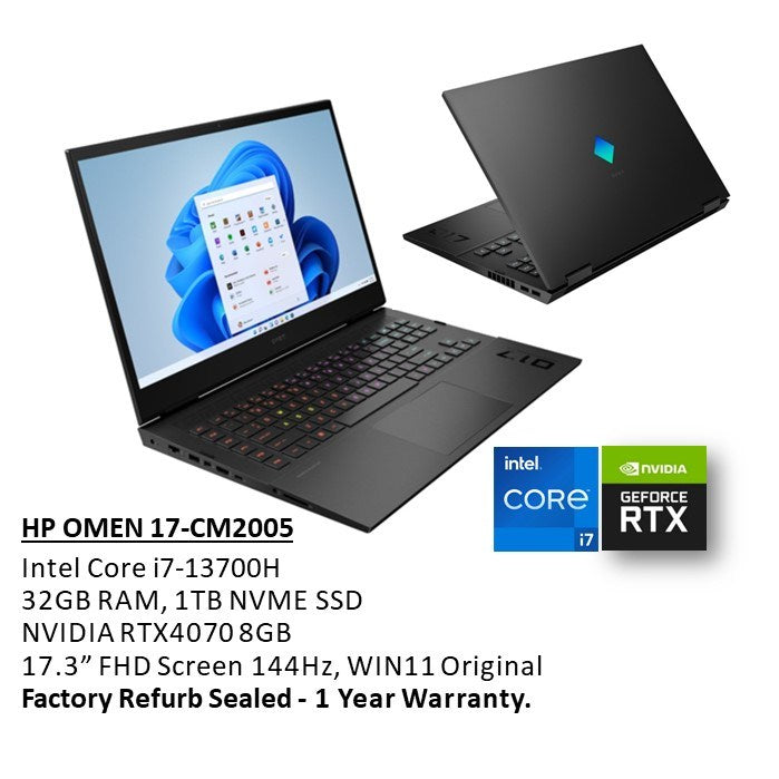 HP, Omen 17-Cm2005 Gaming Laptop 7N9G0Uar