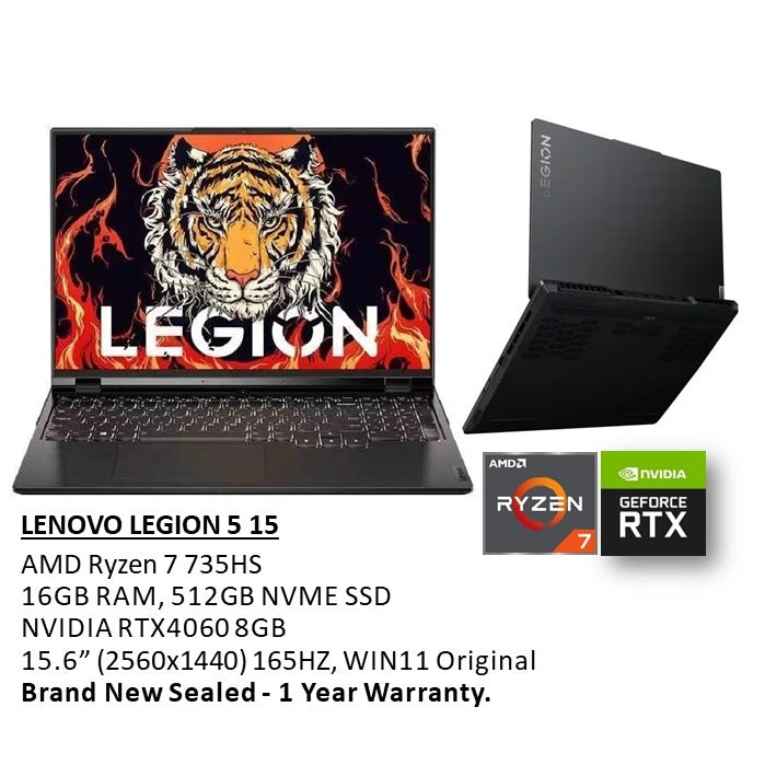 Lenovo, Legion 5 15Arp8 Gaming Laptop 83Ef0002Us