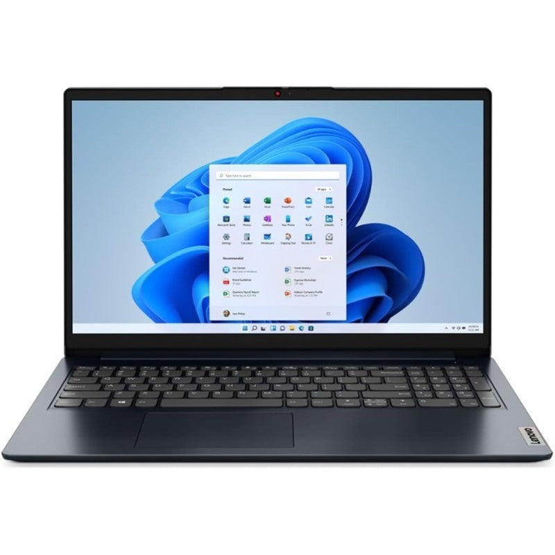 Lenovo  Laptop IdeaPad 1 15IAU7 - i5-1235U, 8GB RAM, 512GB SSD NVME, 15.6 Inch FHD Touchscreen, 82QD00HMUS