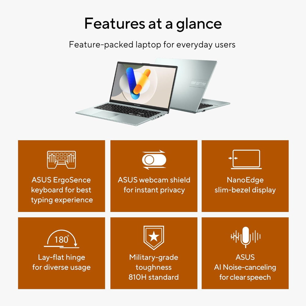 ASUS Laptop Vivobook GO 15 E1504FA-AS31-CA - AMD Ryzen 3, 8GB RAM, 512GB SSD NVME , 15.6' FHD, Win11 Original