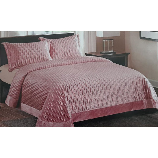 Valentini, Bedspread Single 180X230 2Pcs Italy Velvet+ Micromink 100Gsm Lilac, Nsn-Bsp-Vln-S-Y6 (Lilac)