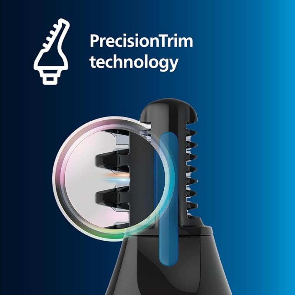 Philips, Series 5000 Battery-Operated Nose, Ear and Eyebrow Trimmer, Black, NT5650