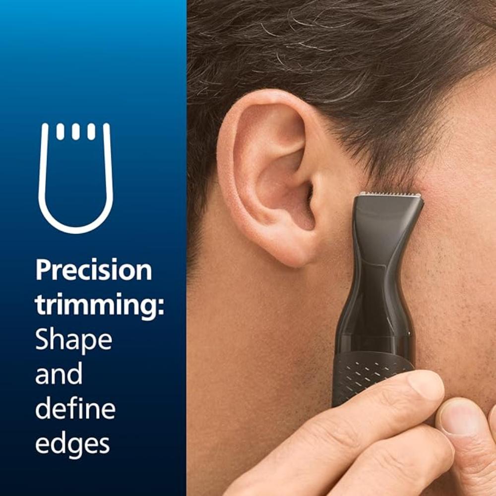 Philips, Series 5000 Battery-Operated Nose, Ear and Eyebrow Trimmer, Black, NT5650