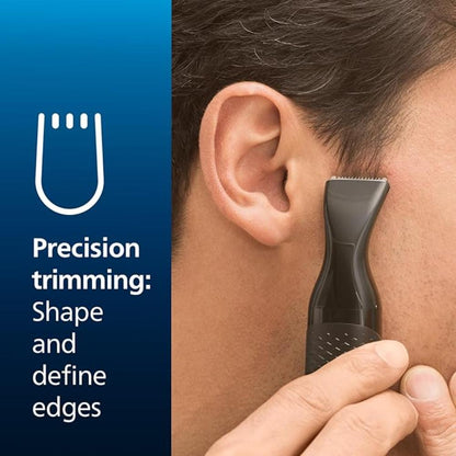 Philips, Series 5000 Battery-Operated Nose, Ear and Eyebrow Trimmer, Black, NT5650