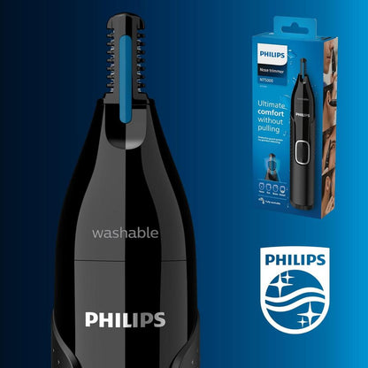 Philips, Series 5000 Battery-Operated Nose, Ear and Eyebrow Trimmer, Black, NT5650