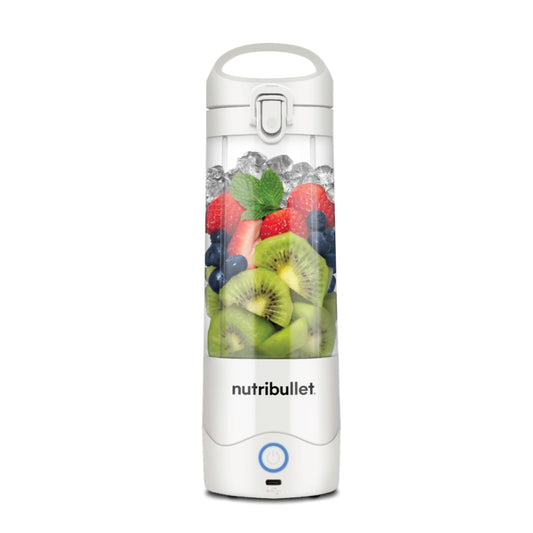 Nutribullet Portable Cordless Blender 475ml for Shakes & Smoothies, BPA Free, Leakproof Flip and sip, USB-C type (White), NB-PB475W