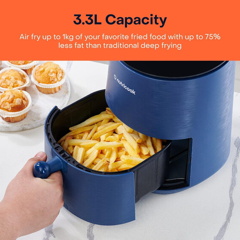 Nutricook Air Fryer Mini 2 3.3L - Blue, NC-AFM033B