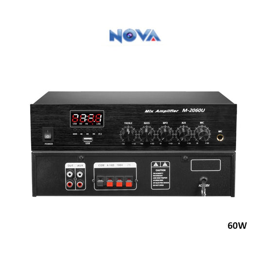 Nova, Mini Mixer Amplier 60W Nva-Ampl-2060U