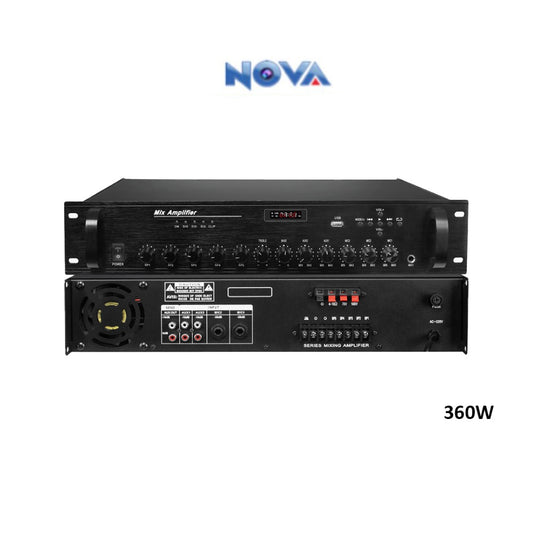 Nova, 5-Zone Volume Mixer Amplier With Echo & Repeat Audio Nva-Ampl-5360Ut
