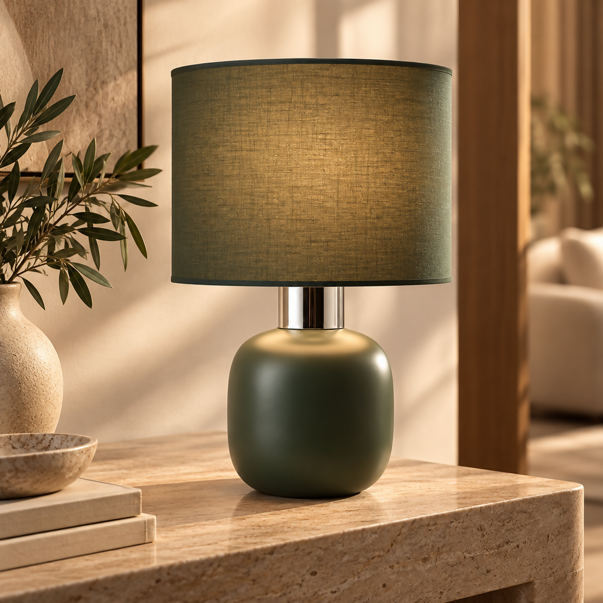 Olivia Green Table Lamp | TL-011-1